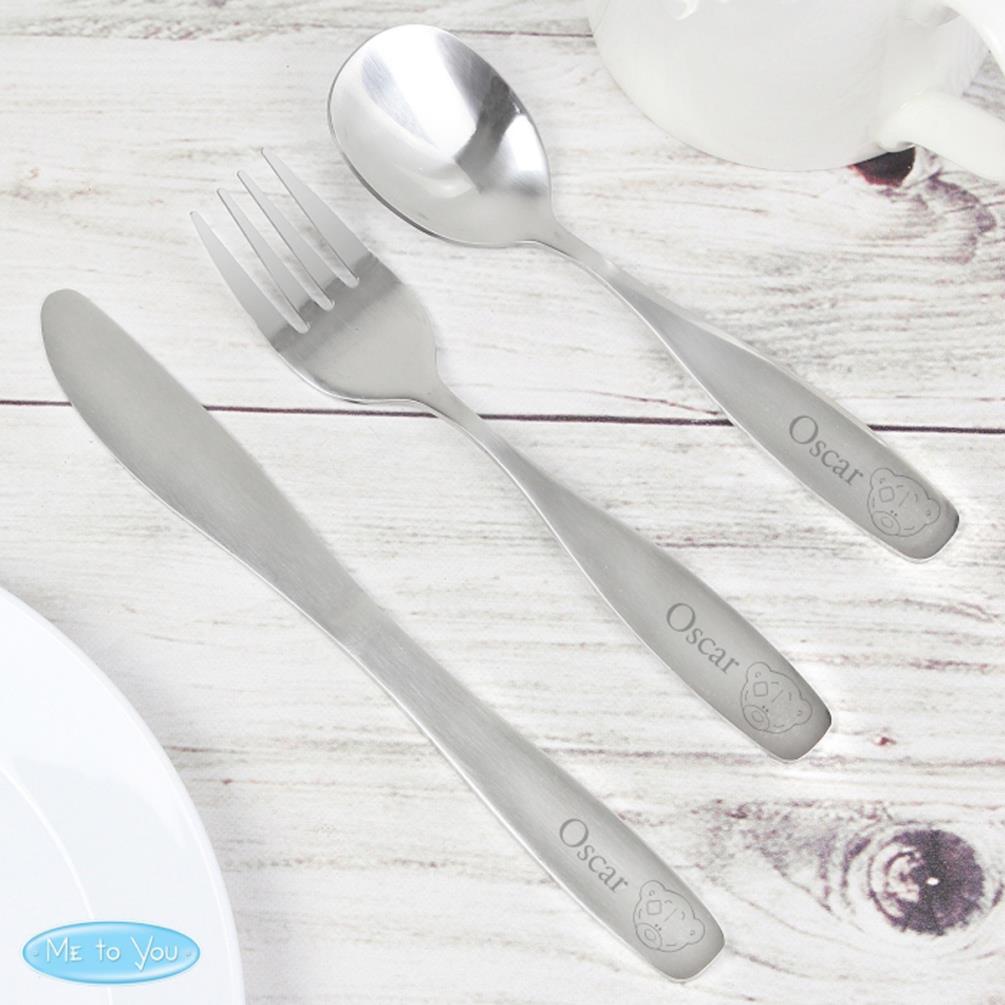 Personalised Tiny Tatty Teddy 3 Piece Cutlery Set Extra Image 3